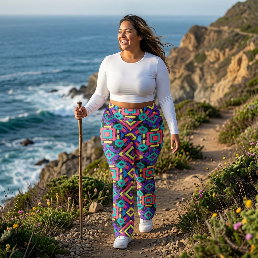 Voss Geometric Flare Leggings
