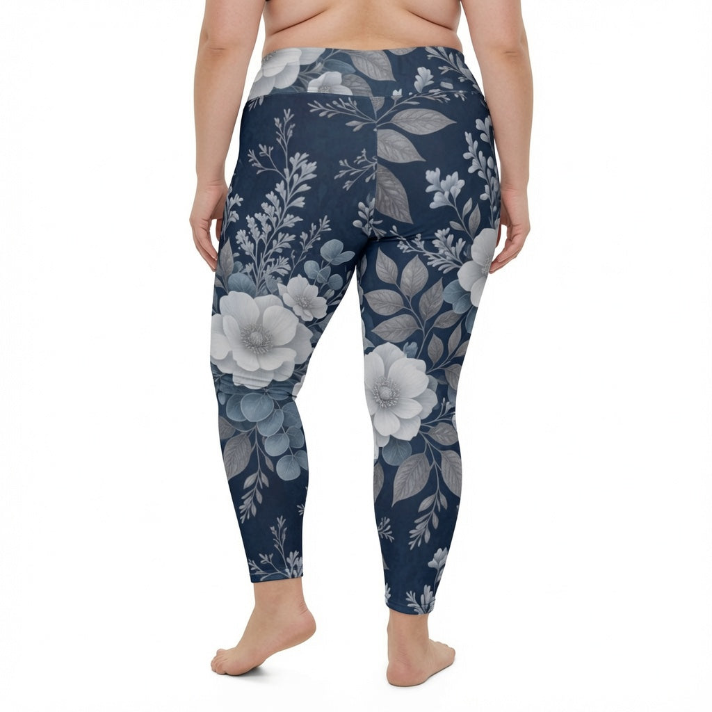 Midnight Bloom High Waist Leggings