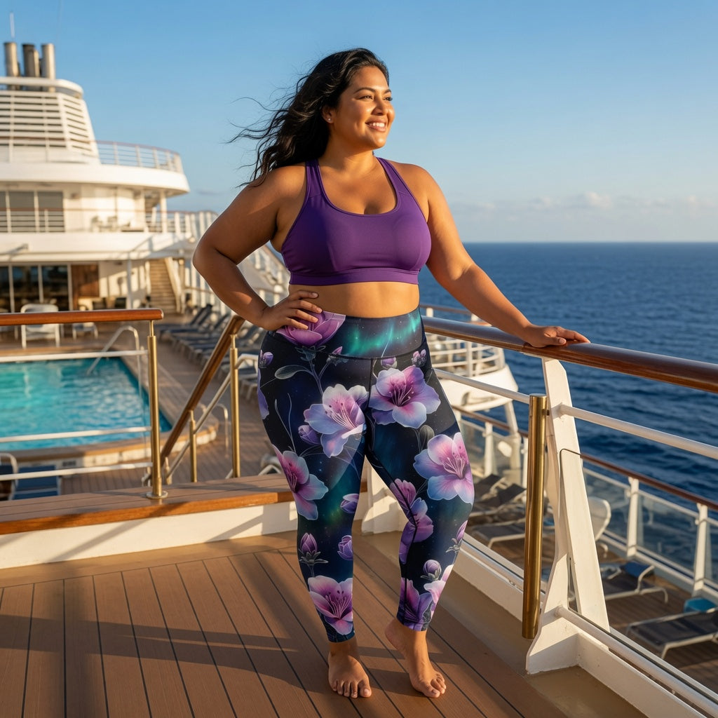 Celestial Bloom Floral Leggings