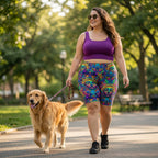 Chromatic Riot Biker Shorts