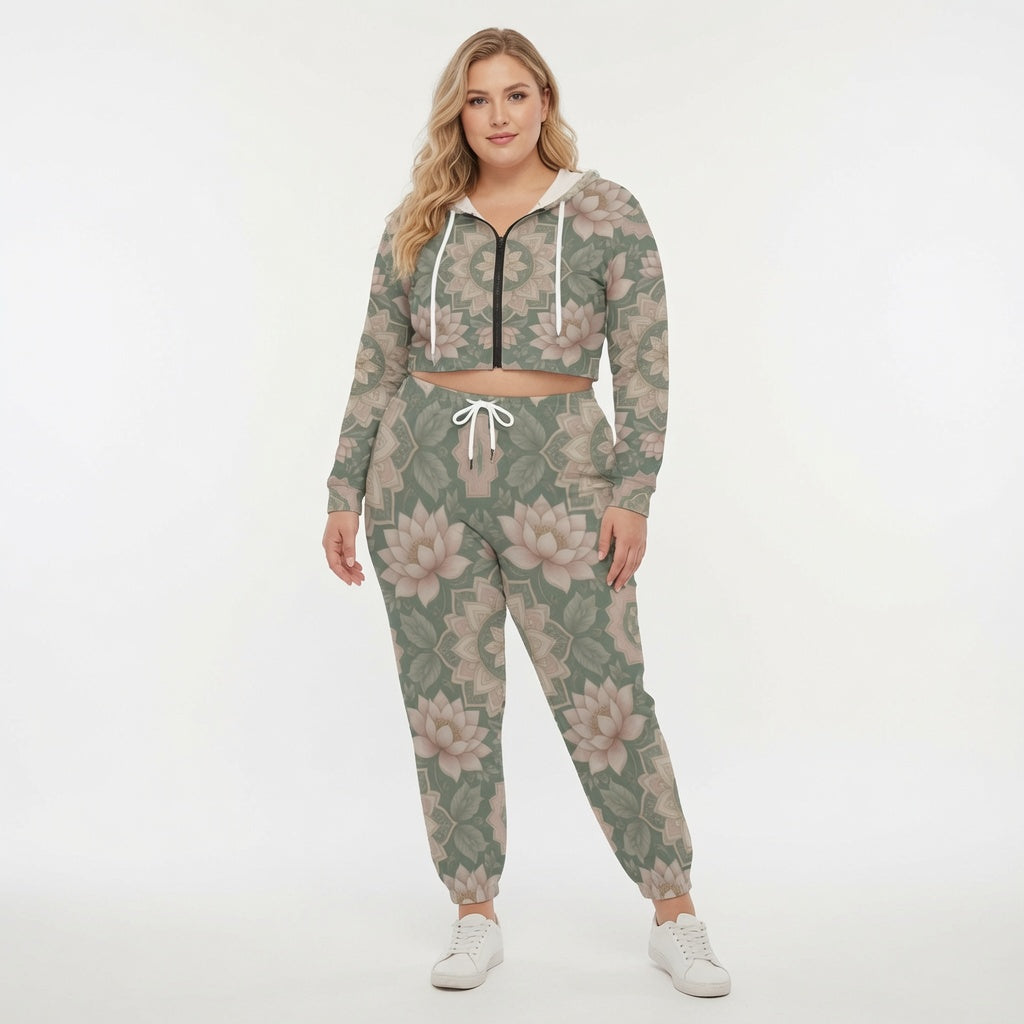 Botanical Mandala Hoodie Set
