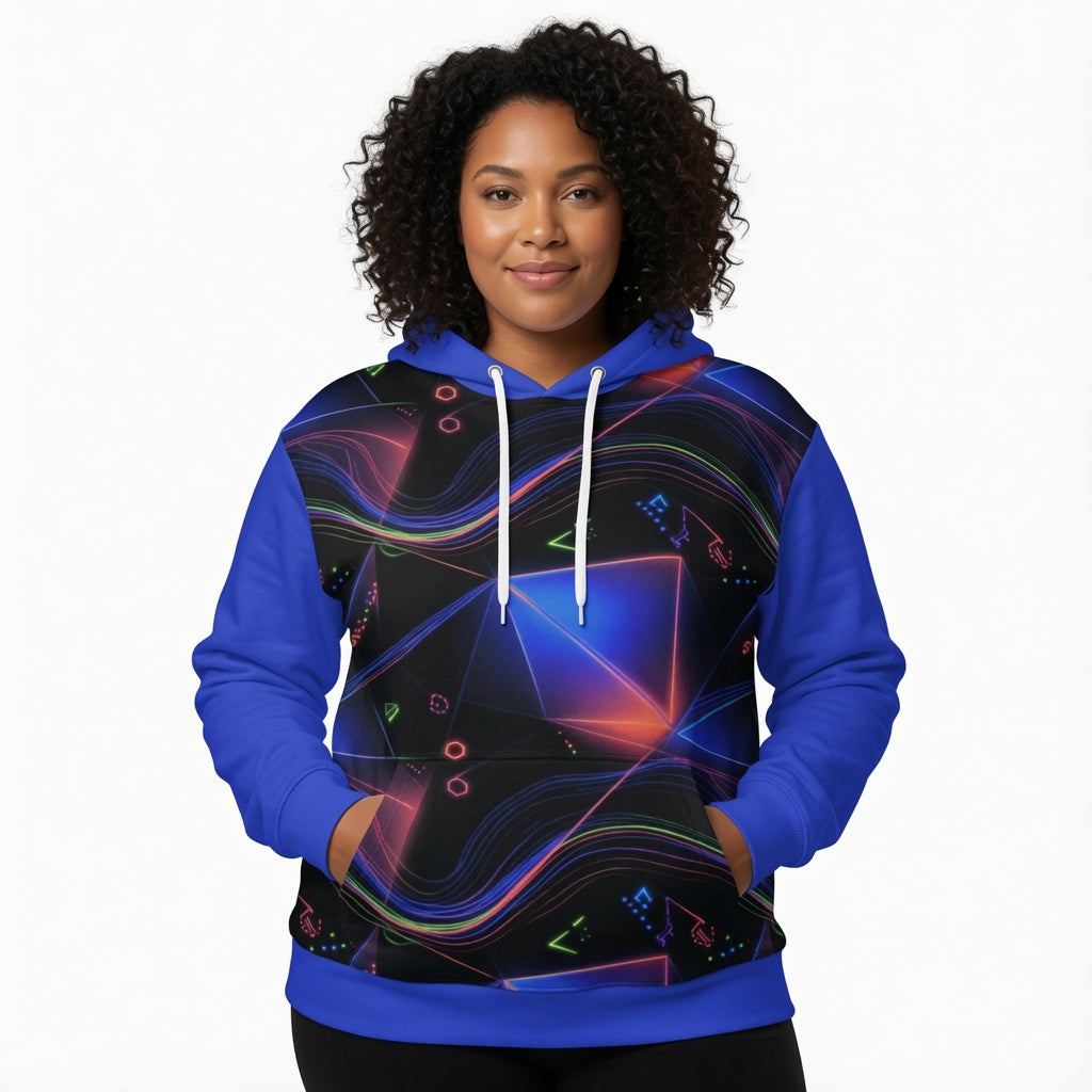 Neon Cosmos Pullover Hoodie