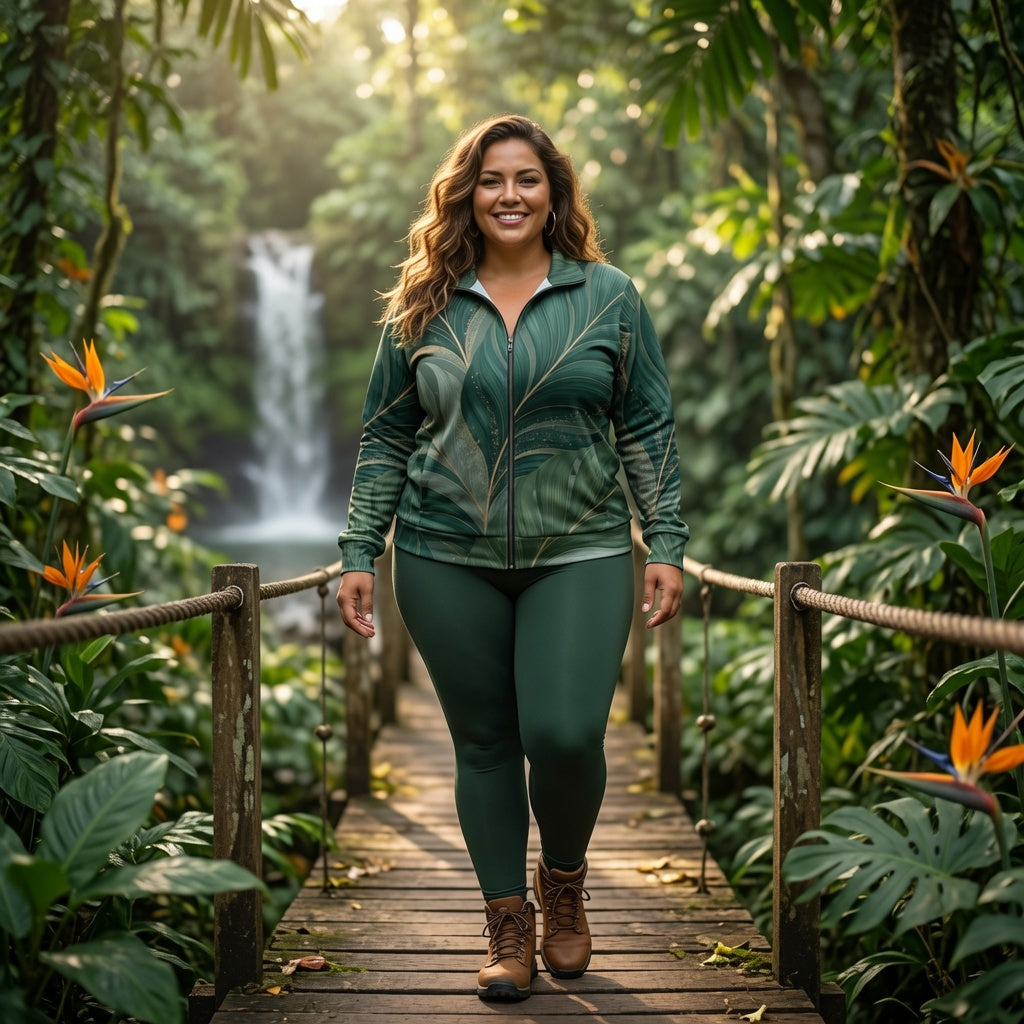 Kalani Modern Palm Luxe Track Jacket