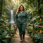 Kalani Modern Palm Luxe Track Jacket