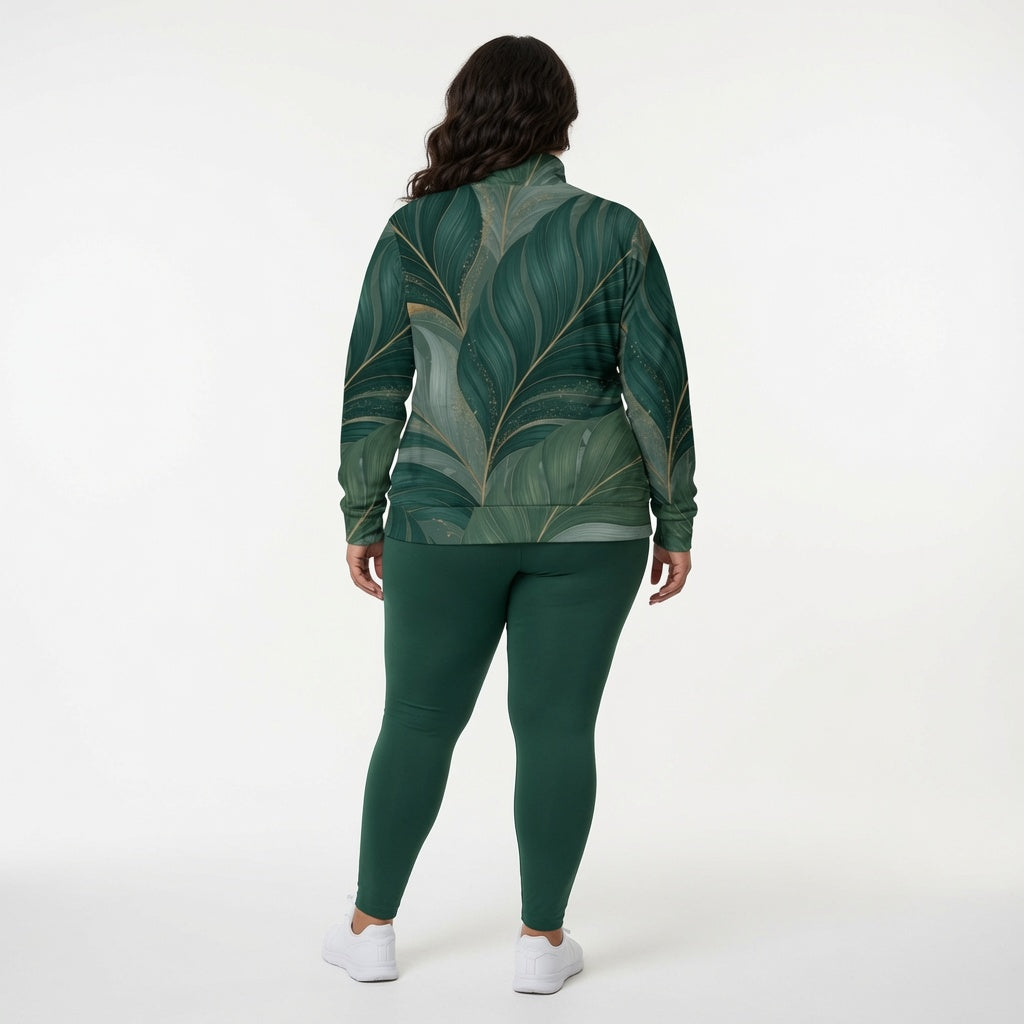 Kalani Modern Palm Luxe Track Jacket