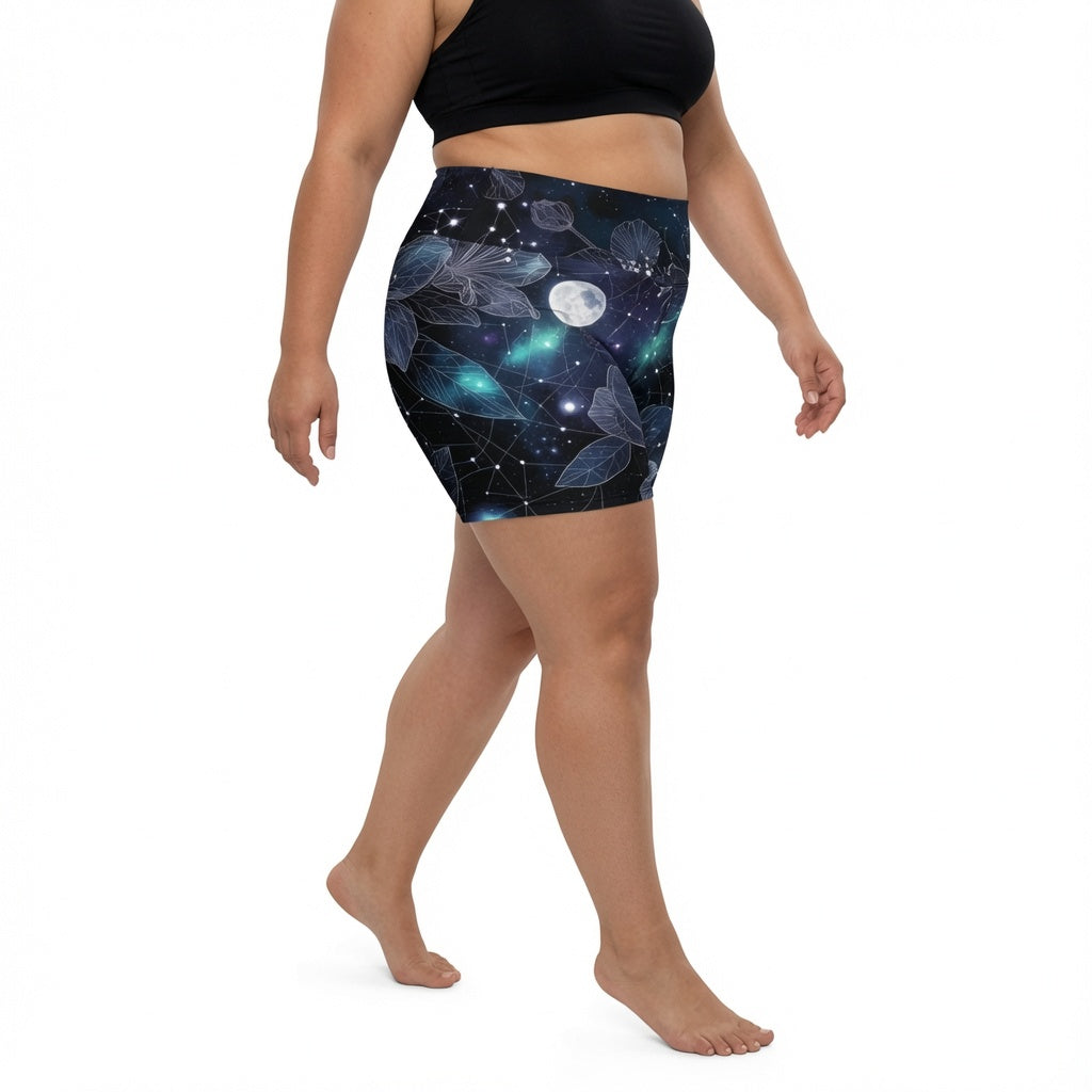 Moonshard High-Waist Biker Shorts