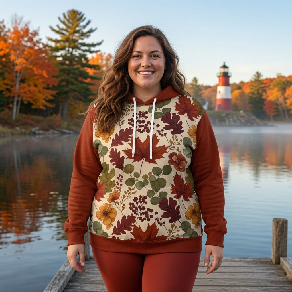 Autumn Botanicals Pullover Hoodie