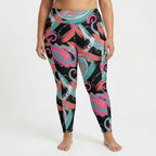 Swirl Print High-Waist Pocket Leggings