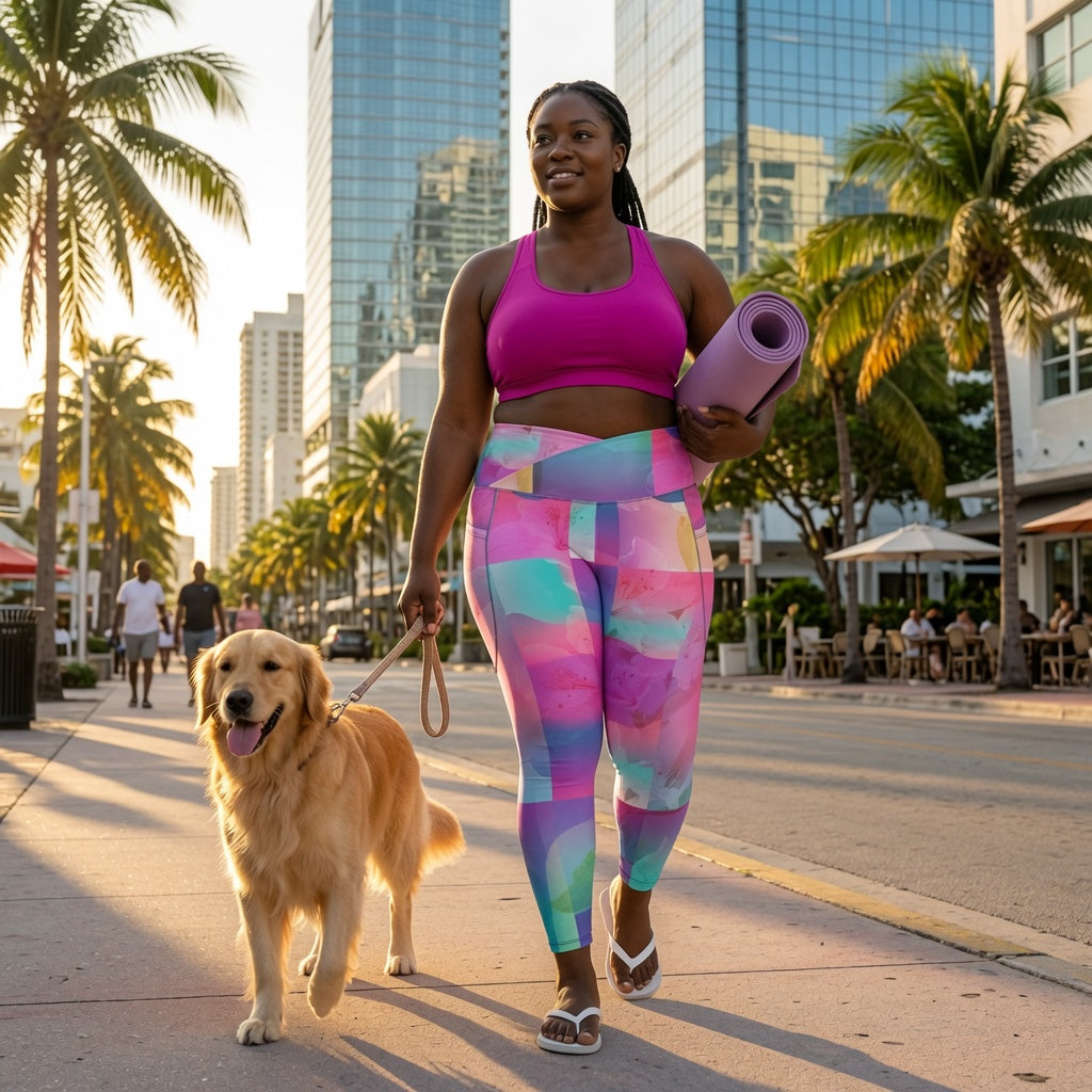 Pixel Burst Crossover Leggings
