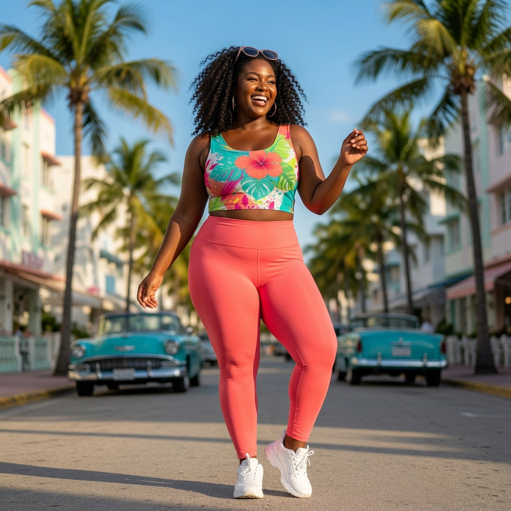 Summer Festival Back Cross Sports Bra