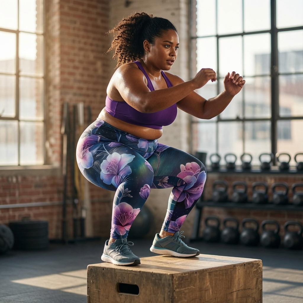 Celestial Bloom Floral Leggings