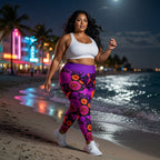 Electric Bloom Plus Size Leggings