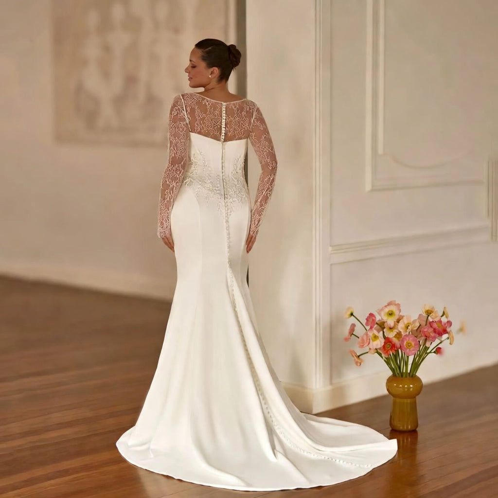 Vesper Satin Mermaid Gown