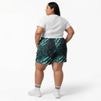 Geo Print Cotton Long Shorts