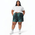 Geo Print Cotton Long Shorts