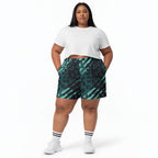 Geo Print Cotton Long Shorts